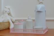 Kit Higiene Bebe K039 Completo Infantil Rosa Moderno Porcelanas Bandeja Térmica Gel Kit Higiene Bebe K039 Completo Infantil Rosa Moderno Porcelanas Bandeja Térmica Gel