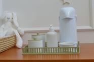 Kit Higiene Bebe K039 Completo Infantil Safari Moderno Porcelanas Bandeja Safari Térmica 500 ml Gel