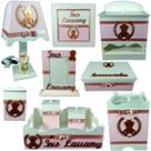 Kit Higiene bebê Mdf 10 peças - ROSÊ DE URSINHA