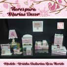 Kit Higiene bebê Mdf 10 peças - SALMÃO BRANCO FLORIDO COM PÉROLAS