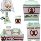 Kit Higiene bebê Mdf menina 7 pçs - ROSÊ DE URSINHA Kit Higiene bebê Mdf menina 7 pçs - ROSÊ DE URSINHA