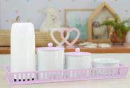Kit Higiene Bebê Moderno Porcelana Quarto Térmica Banho K159 Kit Higiene Bebê Moderno Porcelana Quarto Térmica Banho K159