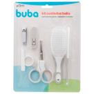 Kit Higiene Bebê Pente Escova Cortador De Unha Tesoura Buba