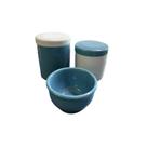 Kit Higiene Bebe Porcelana Menina Menino Pote Molheira Cores