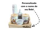 Kit Higiene Bebê Porcelana Personalizado Com Nome E Garrafa