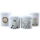 Kit higiene bebê Safari 4 potes - Tudo Porcelana Kit higiene bebê Safari 4 potes - Tudo Porcelana