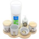 Kit higiene bebê Safari 7 pçs Bdj Nuvem pinus Molh Red Dec