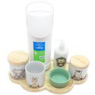 Kit higiene bebê Safari 7 pçs Bdj Nuvem pinus Molh Red VD Kit higiene bebê Safari 7 pçs Bdj Nuvem pinus Molh Red VD