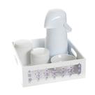 Kit Higiene Borboleta Lilás Quarto Bebê Menina