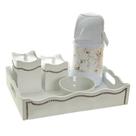 Kit Higiene Com Capa Fantasia Strass Quarto Bebê Menina Menino