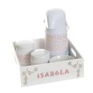Kit Higiene Com Porcelanas E Capa Bandeja Lisa Com Nome Quarto Bebê Menina Menino