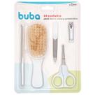 Kit Higiene do Bebê Cortador Escova Pente Branco Buba 13611 Kit Higiene do Bebê Cortador Escova Pente Branco Buba 13611