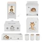 Kit Higiene Mdf 8 peças Decoração Bebê Safari Baby Nuvem