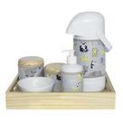 Kit Higiene Moderno Nuvem Azul Quarto Bebê Infantil MeninKit Higiene Moderno Nuvem Azul Quarto Bebê