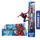 Kit Higiene Oral Infantil Homem Aranha Oral-B Escova + Creme Dental