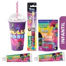 Kit Higiene Oral Infantil Trolls GUM Edição Limitada