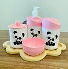 Kit Higiene Pandinha c/bandeja nuvem