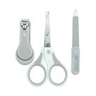 Kit Higiene para Bebe 3 Pecas Pimpolho Cinza Kit Higiene para Bebe 3 Pecas Pimpolho Cinza