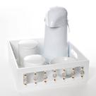 Kit Higiene Pedra Bege Quarto Bebê Menina Menino