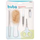 Kit higiene pessoal Buba 5 itens branco 13611 Kit higiene pessoal Buba 5 itens branco 13611
