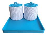 Kit Higiene Pote Organizador Multiuso Bebes Maquiagem 3 peças