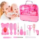 Kit Higiene Recém Nascido Rosa Aspirador Nasal Termômetro