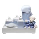 Kit Higiene Toys Claro Urso Azul Quarto Bebê Infantil Menino Kit Higiene Toys Claro Urso Azul Quarto Bebê Infantil Menino