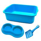 Kit Higiênico Para Gatos Comedouro e Bebedouro + Bandeja + Pá Higiênica Kit Higiênico Para Gatos Comedouro e Bebedouro + Bandeja + Pá Higiênica