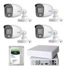 Kit Hilook Dvr Mas 4 Cmaera Colorvu 2 Mega Colorida 24h.