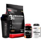 Kit Hipercalórico 6 Six Bulking 6kg + Power Creatina 100g + BCAA 4,5 100g + Coqueteleira Bodybuilders