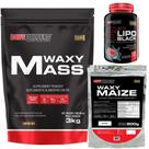 Kit Hipercalórico Waxy Mass 3kg + Waxy Maize 800g Natural + Six 6Lipo Black 120 cáps - Bodybuilders Kit Hipercalórico Waxy Mass 3kg + Waxy Maize 800g Natural + Six 6Lipo Black 120 cáps - Bodybuilders