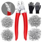Kit Hog Rings Ruibapa, 500 unidades com alicate dobrado para gaiolas de animais