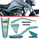 Kit Holográfico para Moto Honda CG Titan 160 anos 2018 a 2020 Verde Claro Kit Holográfico para Moto Honda CG Titan 160 anos 2018 a 2020 Verde Claro