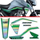 Kit Holográfico para Moto Honda CG Titan 160 anos 2018 a 2020 VERDES