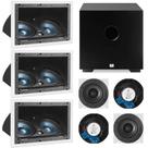 Kit Home 7.1 AAT - 3 cxs LCR A100+ 4cxs NQ6 100+ Sub Cube 8