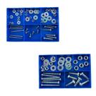 Kit Home 90 Peças Parafuso Porca Arruela (30 Cada) Com Caixa