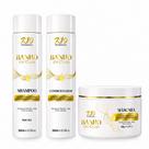 Kit home care banho de ouro k10 profissional cuidado capilar completo