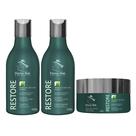 Kit Home Care Hidratação Restore Algas Marinhas Dama Hair 3 Produtos
