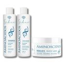 Kit Home Care Shampo Condicionador E Máscara Com Aminoácidos