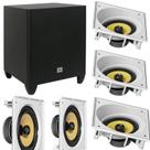 Kit Home JBL 5.1 com 3 cxs CI6SA + 2 cxs CI6S + Sub Jbl CI8P