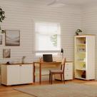 Kit Home Office 1 Mesa 150cm 3 Gavetas 1 Estante 1 Armário 2 Portas Ananda CabeCasa MadeiraMadeira Off White/Mel Kit Home Office 1 Mesa 150cm 3 Gavetas 1 Estante 1 Armário 2 Portas Ananda CabeCasa MadeiraMadeira Off White/Mel