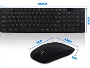 Kit home office Teclado Numérico, Mouse sem fio silencioso e Suporte p Notbook