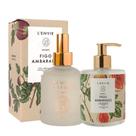 Kit Home Spray 200ml e Sabonete Líquido Figo Ambarado Arabesc Frutal Lenvie 350ml