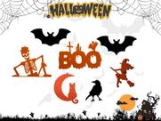 Kit Horripilante 8 Peças Ideal Para Festa De Halloween