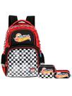 Kit Hot Wheels Mochila Costas + Estojo Box + Estojo Triplo Kit Hot Wheels Mochila Costas + Estojo Box + Estojo Triplo