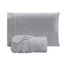 Kit Hotel 4 Jogo Lençol Cama Box Solteiro 3 Peças Percal 200 Fios de Algodão Macio