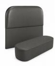 Kit Ibiza Organico Cabeceira De Cama Box Puff Recamier 160 cm Queen material sintético Cinza Escuro Do Lar Móveis e Decoração Kit Ibiza Organico Cabeceira De Cama Box Puff Recamier 160 cm Queen material sintético Cinza Escuro Do Lar Móveis e Decoração