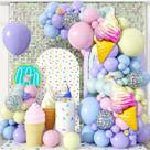 Kit Ice Cream Candy Balloon Garland Arch 138 unidades Pa