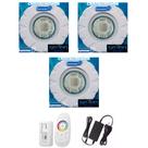 Kit Iluminação 3 Luz Led Power Para Piscina 13 Watts Vinil