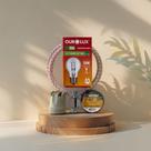 Kit Iluminação Churrasqueira Duas Lâmpada 120w e Rolo 4 metros Fio 2.5mm Alta Temperatura Somente 110v